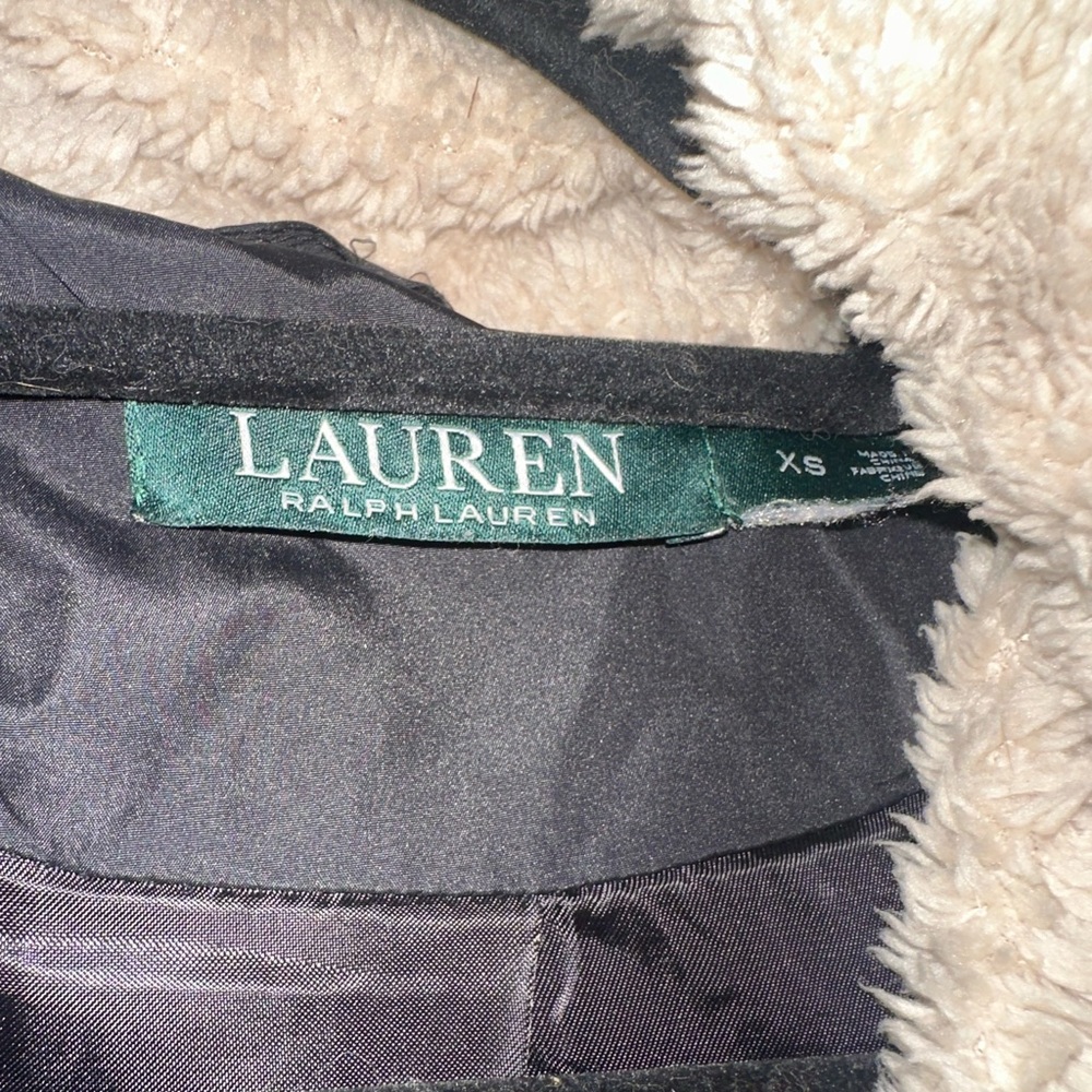 Ralph Lauren Long Black Puffer Coat Faux Fur Hood - Picture 3 of 10